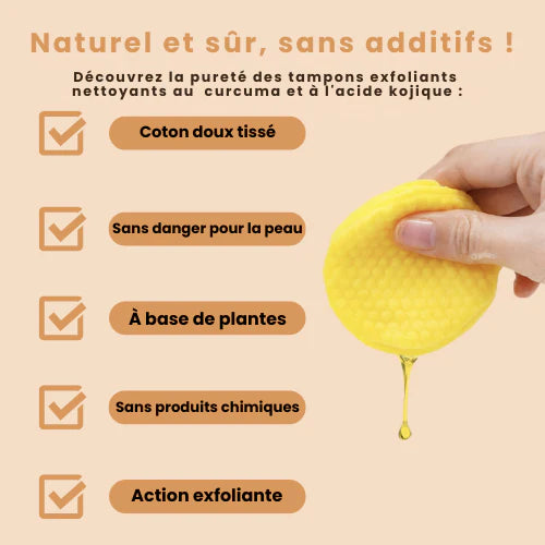 Coton Nettoyants au Curcuma 3 en 1