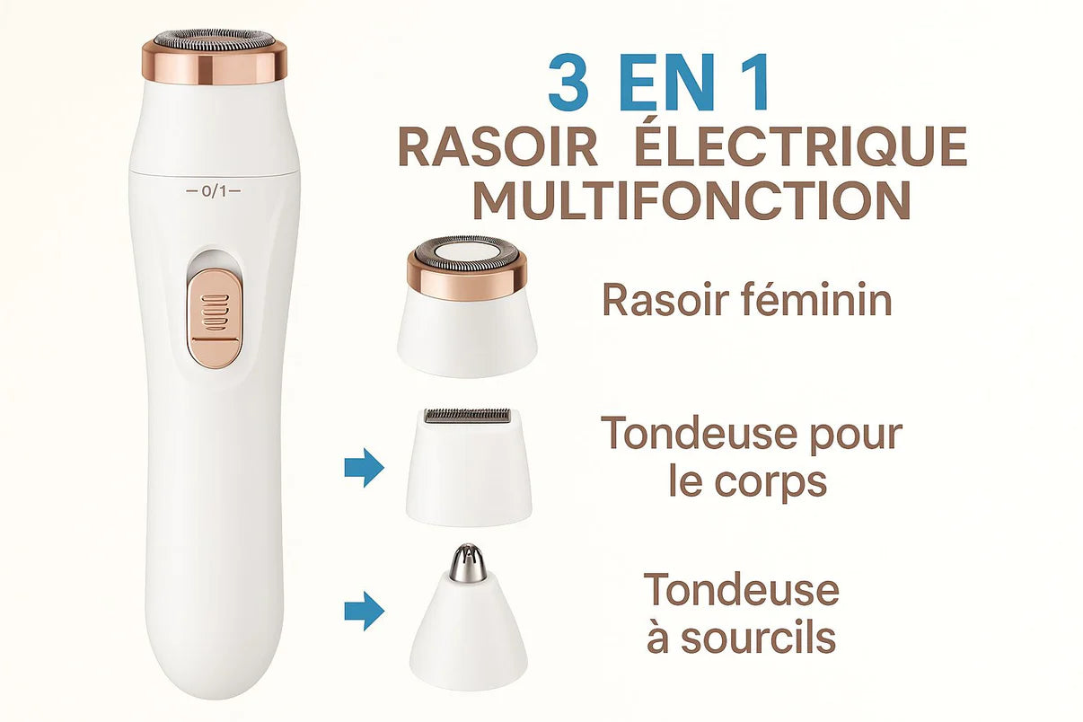 Rasoir électrique 3 en 1